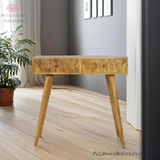 Hand-Made Solid Wood - Console Table - 78cm Height - 2 Drawers | Versatile Design - Petalwood Interiors
