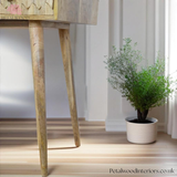 Hand-Made Solid Wood - Console Table - 78cm Height - 2 Drawers | Versatile Design - Petalwood Interiors