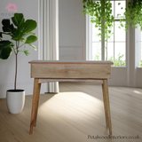 Solid Wood - Console Table - Classic Design - 2 Drawers - Sustainable - 78cm Height - Petalwood Interiors