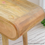 Console Table Solid Wood - Oak Finish - Multiple Drawers- 78cm Height - Wooden Legs - Petalwood Interiors