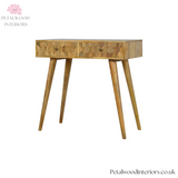 Hand-Made Solid Wood - Console Table - 78cm Height - 2 Drawers | Versatile Design - Petalwood Interiors
