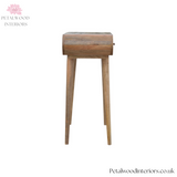 Console Table Solid Wood - Oak Finish - Multiple Drawers- 78cm Height - Wooden Legs - Petalwood Interiors