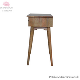 Solid Wood - Console Table - Classic Design - 2 Drawers - Sustainable - 78cm Height - Petalwood Interiors