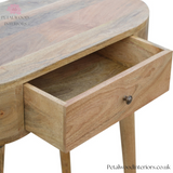 Solid Wood - Console Table - 78cm Height - Wooden Legs - Drawer Storage | Traditional Finish - Petalwood Interiors