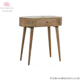 Solid Wood - Console Table - 78cm Height - Wooden Legs - Drawer Storage | Traditional Finish - Petalwood Interiors