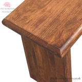 Dark Solid Wood - Small Bench - 45cm Height - Petalwood Interiors