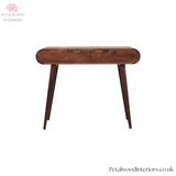 Solid Wood Dressing Table - 3 Drawers - Foldable Mirror - Nordic Legs - Timesless Desingn - Petalwood Interiors - Back 1