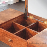 Solid Wood Dressing Table - 3 Drawers - Foldable Mirror - Nordic Legs - Timesless Desingn - Petalwood Interiors