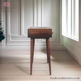 Solid Wood Dressing Table - 3 Drawers - Foldable Mirror - Nordic Legs - Timesless Desingn - Petalwood Interiors - Side 2
