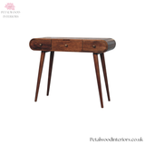 Solid Wood Dressing Table - 3 Drawers - Foldable Mirror - Nordic Legs - Timesless Desingn - Petalwood Interiors - Side 3
