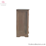 TV Stand Sideboard - Solid Wood - Sun-Bleached - 4 Glazed Doors - Timesless Desingn - Petalwood Interiors - Side 3