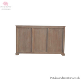 TV Stand Sideboard - Solid Wood - Sun-Bleached - 4 Glazed Doors - Timesless Desingn - Petalwood Interiors - Back 1