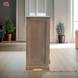 TV Stand Sideboard - Solid Wood - Sun-Bleached - 4 Glazed Doors - Timesless Desingn - Petalwood Interiors - Side 1