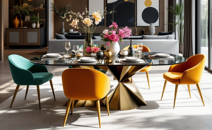 A Round or Rectangle Dining Table