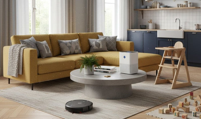 Dust Accumulation in Living Spaces