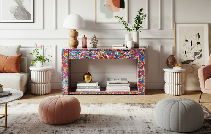 How to Decorate Around a Console Table
