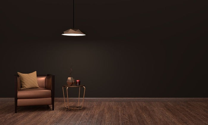 what colour goes with dark brown furniture