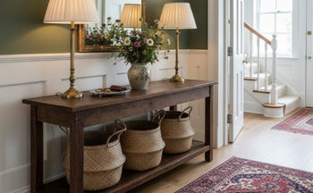 what do I put under a console table