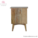 Solid Wood - Bedside Table with 2 Drawers - 60cm Height | Classic Design - Petalwood Interiors