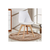 Round Dining Set Grey Fabric 80cm