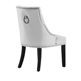 Velvet Dining Chair Windsor with Silver Studs 94cm