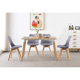 Dining Chair Scandinavian Faux Leather 83cm