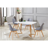 Dining Chair Scandinavian Faux Leather 83cm