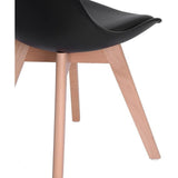 Dining Chair Scandinavian Faux Leather 83cm
