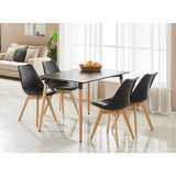 Dining Chair Scandinavian Faux Leather 83cm