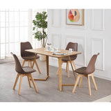 Dining Chair Scandinavian Faux Leather 83cm