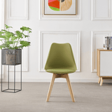 Round Dining Set Grey Fabric 80cm