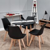 Dining Chair Scandinavian Faux Leather 83cm
