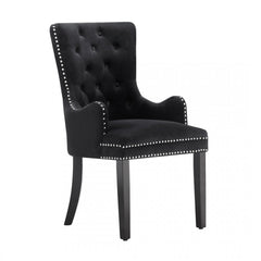 Windsor LUX Velvet Dining Chair - With Armrests - 94 cm Height
