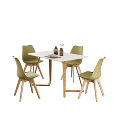 Jamie Lorenzo Dallas Dining Set - Table and 4 Chairs