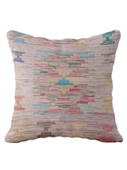 Afghan Kilim Wool Cushion Cover – One of a Kind – 45 × 45 cm – Ref 211