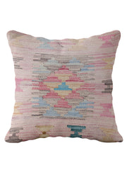 Afghan Kilim Wool Cushion Cover – One of a Kind – 45 × 45 cm – Ref 237