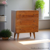 Solid Wood - Chest of Drawers - 3 Drawers | Timeless Design - Petalwood Interiors