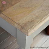 Solid Wood - Writing Desk - French Style - Hand-Made Legs - 79cm Height | Vintage Style - Petalwood Interiors