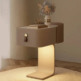 40cm nightstand made from wood in minimalist Japanese design, Japandi, Solid Wood