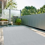 Ecology Grey Outdoor Rug - Flat Pile, Weather-Resistant