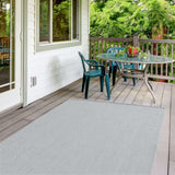 Ecology Grey Outdoor Rug - Flat Pile, Weather-Resistant