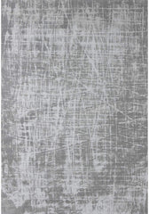 Washable Carina Grey Rug - Geometric Block Design - Flatweave