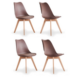 Dining Chair Scandinavian Faux Leather 83cm