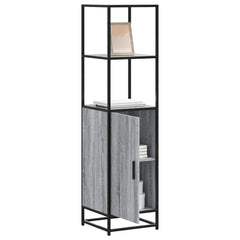 Grey Sonoma Highboard | Open Shelves & Door Storage | 139cm