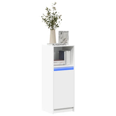 White LED Sideboard | RGB Light Storage Cabinet | 100cm