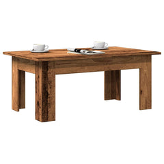 Old Wood Coffee Table - Engineered Wood Living Room Table - 100cm