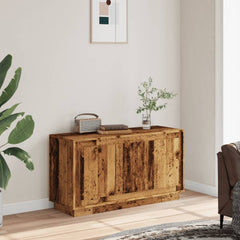 Old Wood Sideboard | 6-Compartment Storage Cabinet | 102cm