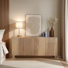 Solid Wood Sideboard - Ajmer Extra Large Storage Cabinet