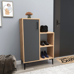 Melamine Particleboard Shoe Storage Cabinet - Reysary 6-Shelf Storage