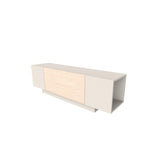Engineered Wood TV Unit - Victor Modern 150cm, Closed Storage & Oak-Effect Panel